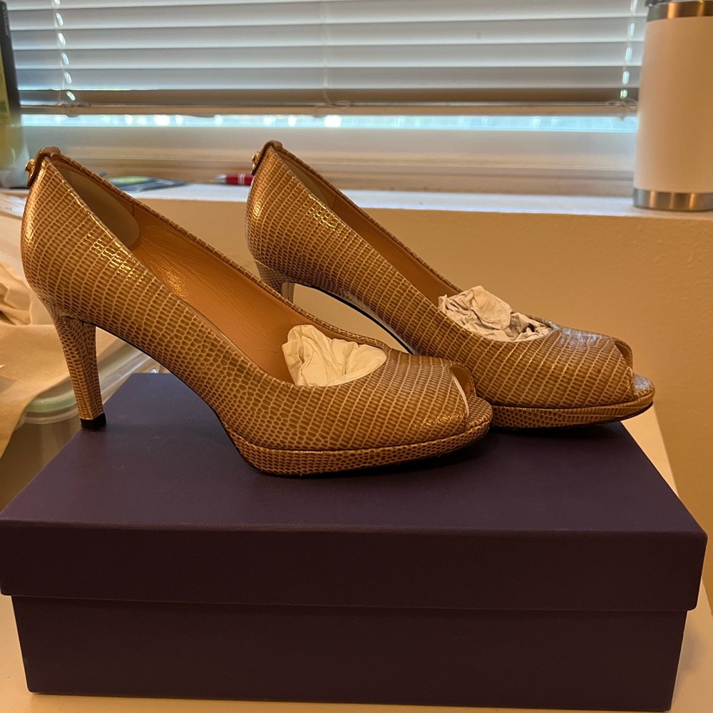 Elegant Peep-Toe Heels